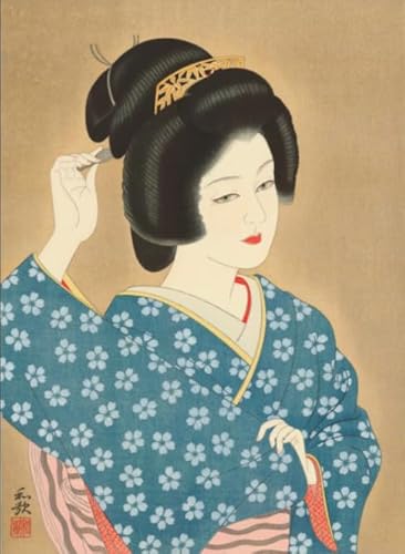 Puzzle 1000 Teile - Für Erwachsene Personalisierte Herausforderung Spielzeug - Vintage Japanese Geishas Portraits Painting Plakat - Buntes Unregelmäßiges Puzzle - Wand Kunst Dekoration Dw228Sk von DMQBT