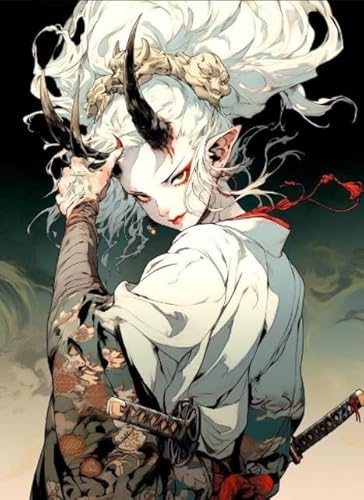 Puzzle 1000 Teile - Für Erwachsene Stressabbau Spiel Kunst Bild - Japanese Anime Yakshas Abstrakte Kunst - Buntes Unregelmäßiges Puzzle Dw01Sk von DMQBT