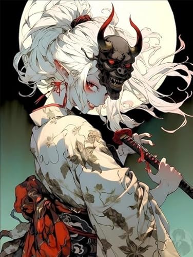 Puzzle 1000 Teile - Für Erwachsene Stressabbau Spiel Kunst Bild - Japanese Anime Yakshas Abstrakte Kunst - Buntes Unregelmäßiges Puzzle Dw02Sk von DMQBT
