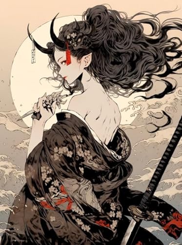 Puzzle 1000 Teile - Für Erwachsene Stressabbau Spiel Kunst Bild - Japanese Anime Yakshas Abstrakte Kunst - Buntes Unregelmäßiges Puzzle Dw03Sk von DMQBT