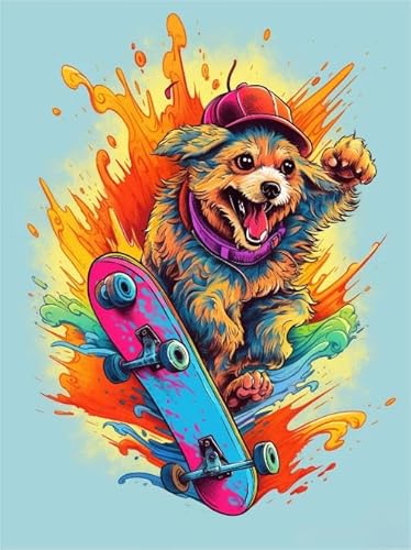 Skateboards Dog Abstrakte Kunst Animals Bilder - Puzzle 1000 Stücks - Lernspielzeug Für Kinder - Wand Kunst Dekoration - Erwachsene Challenge Game Xw81Qk Skateboards Dog Abstrakte Kunst Animals Bilder - Puzzle 1000 Stücks - Lernspielzeug Für Kinder - Wand Kunst Dekoration - Erwachsene Challenge Game Xw81Qk von DMQBT