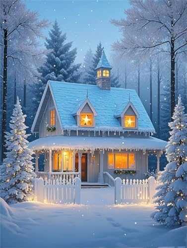 Snowy Towns Bilder - Puzzles Für Ältere Erwachsene - Familie Spaß Herausforderung Spielzeug - Wand Kunst Dekoration - Puzzle 1000 Teile Dw39Sk von DMQBT