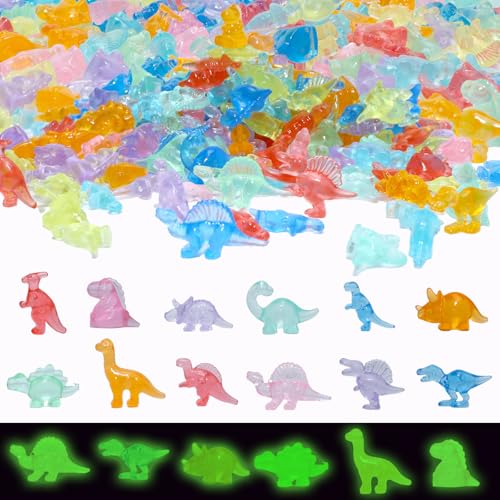 DMSESRLS 200 Stück Mini Leuchtend Dinosaurier Harz, 12 Typen Dino Figuren, Farbenfroh Mini Dinosaurier Figuren, Dino Figuren für Dekoration Aquarium, Landschaftsgärten, Partygeschenke für Kinder DMSESRLS 200 Stück Mini Leuchtend Dinosaurier Harz, 12 Typen Dino Figuren, Farbenfroh Mini Dinosaurier Figuren, Dino Figuren für Dekoration Aquarium, Landschaftsgärten, Partygeschenke für Kinder von DMSESRLS