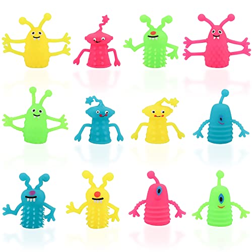 DMZK 12 Stück Fingerpuppen für Kinder, Fingerspielzeug Monster Fingerpuppen Leucht, Monster Spielzeug Stressabbau Angstspielzeug für Kinder und Erwachsene Zufällige Farbe DMZK 12 Stück Fingerpuppen für Kinder, Fingerspielzeug Monster Fingerpuppen Leucht, Monster Spielzeug Stressabbau Angstspielzeug für Kinder und Erwachsene Zufällige Farbe von DMZK