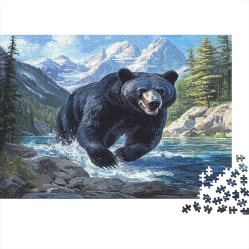 Bär Puzzle 1000 Teile Puzzle Für Erwachsene Und Kinder Ab 14 Jahren Puzzel 1000pcs (75x50cm) von DNAVSOETR