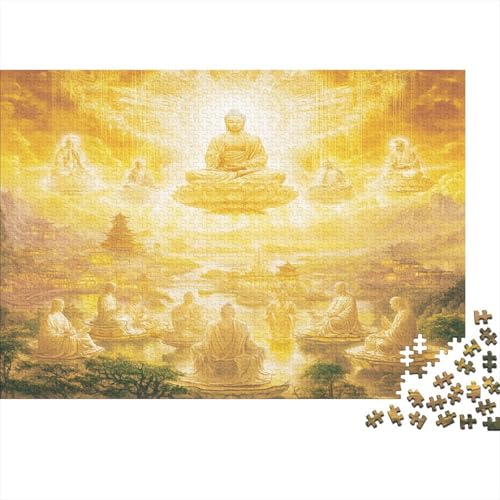 Buddha Puzzlespiel 1000 Teile Puzzle Für Erwachsene Und Kinder Ab 14 Jahren, Erwachsenen Puzzlespiel Puzzel 1000pcs (75x50cm) von DNAVSOETR