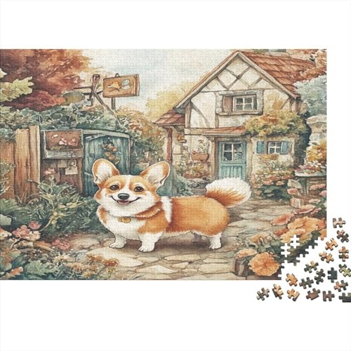 Corgi Puzzle 1000 Teile Erwachsene, Puzzlespiel Jigsaw Puzzles Erwachsenen Puzzlespiel Puzzel 1000pcs (75x50cm) von DNAVSOETR