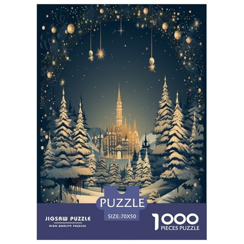 Frohes Neues Jahr Puzzles 1000 Teile Schwer Puzzle Spielzeug Pädagogisches Spiel Impossible Herausforderungsspielzeug Für Erwachsene Und Kinder Ab 12 Jahren 70x50cm/1000pcs von DNAVSOETR