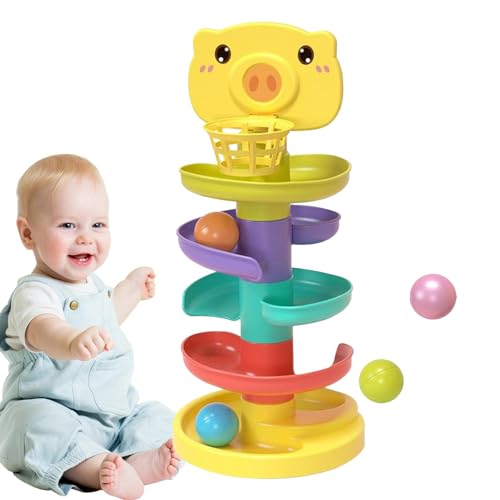Ballfallen-Spielzeug, Turm, um den Ball fallen zu lassen - Orbital-Kugelturm-Spielzeug - Klassisches pädagogisches Geschenk für Kinder, niedlich, lustig, stapelbar, langlebig, kreativ, Ballfallen-Spielzeug, Turm, um den Ball fallen zu lassen - Orbital-Kugelturm-Spielzeug - Klassisches pädagogisches Geschenk für Kinder, niedlich, lustig, stapelbar, langlebig, kreativ, von DNCG