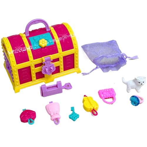 DNCG Jewelry Box For Girls, Treasure Trinket Chest Girl Jewelry, Play House Toys Treasure Jewelry Box, Jewelry Storage Case, Jewelry Set Treasure Jewelry Box For Children For Girls DNCG Jewelry Box For Girls, Treasure Trinket Chest Girl Jewelry, Play House Toys Treasure Jewelry Box, Jewelry Storage Case, Jewelry Set Treasure Jewelry Box For Children For Girls von DNCG