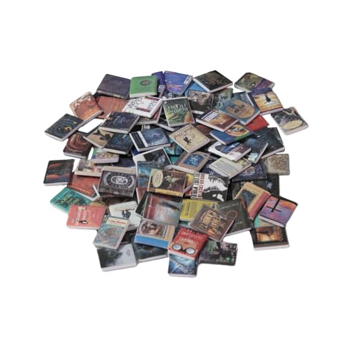 Dolhouse Miniatur-Bücher, verschiedene Zeiten, Bücher, Hauszubehör, Deko-Zubehör, Miniatur-Zubehör für Wohnzimmer, Bibliothek, Arbeitszimmer, 2 x 1,5 cm Dolhouse Miniatur-Bücher, verschiedene Zeiten, Bücher, Hauszubehör, Deko-Zubehör, Miniatur-Zubehör für Wohnzimmer, Bibliothek, Arbeitszimmer, 2 x 1,5 cm von DNCG