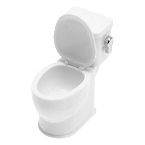 Doll House Toilette, Doll House Decor Toilet Bowl, Miniatur-Zimmerdekoration, Miniatur-Toilette, mit Flush-Sound, Möbel, Zubehör Doll House Toilette, Doll House Decor Toilet Bowl, Miniatur-Zimmerdekoration, Miniatur-Toilette, mit Flush-Sound, Möbel, Zubehör von DNCG