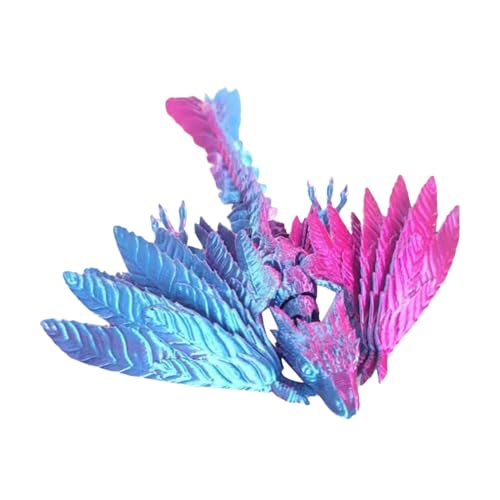 Drache bedruckt, Drache gedruckt in - Stressabbau Spielzeug - Wyven Drachenspielzeug gefiedert, Drachengelenkspielzeug, exekutives Schreibtischspielzeug für Kinder und Erwachsene Drache bedruckt, Drache gedruckt in - Stressabbau Spielzeug - Wyven Drachenspielzeug gefiedert, Drachengelenkspielzeug, exekutives Schreibtischspielzeug für Kinder und Erwachsene von DNCG