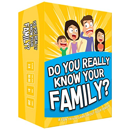 Memonotry Do You Really Know Your Family Spiel gefüllt mit Gesprächsstartern und Herausforderungen, ideal für Kinder, Jugendliche und Erwachsene von DO YOU REALLY KNOW YOUR FAMILY?