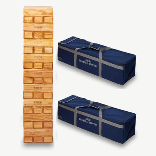 DOCTOR SPORT Hartholz Wackelturm XXL bis 250cm - Stapelturmspiel : das härteste Holz auf dem Markt - 100% Indien Öko - Jumbo (bis 250cm) von DOCTOR SPORT