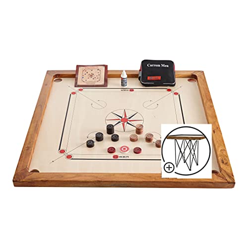 Doctor Sport Carrom Board Official 74x74 cm - 7 kg - Hartholz Qualität - Komplettes - Hergestellt in Indien Doctor Sport Carrom Board Official 74x74 cm - 7 kg - Hartholz Qualität - Komplettes - Hergestellt in Indien von DOCTOR SPORT