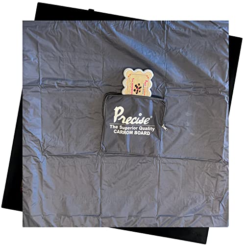 DOCTOR SPORT Carrom Brett - Ivory Super Satin Board - 6mm Brett, 5 cm Border - Original India - Hochwertiges Preis-Leistungs-Verhältnis - Striker Steinen und Cover - Für 4 Spieler ab 8 Jahren von DOCTOR SPORT