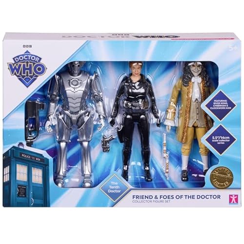 DOCTOR WHO Friends & Foes Sammelfiguren-Set Der zehnte Doktor, 14 cm Actionfiguren, 3er-Pack DOCTOR WHO Friends & Foes Sammelfiguren-Set Der zehnte Doktor, 14 cm Actionfiguren, 3er-Pack von DOCTOR WHO