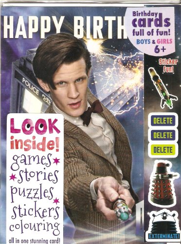 Doctor Who Geburtstagskarte "Matt Smith mit Tardis", verschiedene Extras, mit Mini-Comic, Puzzles, Aufklebern Doctor Who Geburtstagskarte "Matt Smith mit Tardis", verschiedene Extras, mit Mini-Comic, Puzzles, Aufklebern von DOCTOR WHO