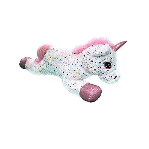 Dodo d'AMOUR - Plüsch-Einhorn mit Sternen-Pailletten - Tiere - 192812 - Weiß - Kuscheltier - Spielzeug für Kinder - Geschenk - Riesig - Weich - Beruhigend - 80 cm x 45 cm - Ab 6 Monaten. von Dodo d'AMOUR