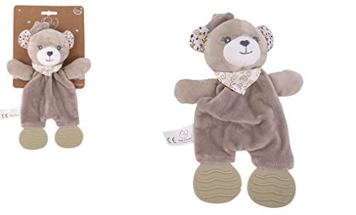 Dodo d'AMOUR - Beißring-Kuscheltier - Bär - 032390 - Beige - Fleece - Geburt - Plüschtier - Baby - Beruhigend - Weich - Waschbar - 25 cm x 10 cm - Ab 0 Monaten von Dodo d'AMOUR