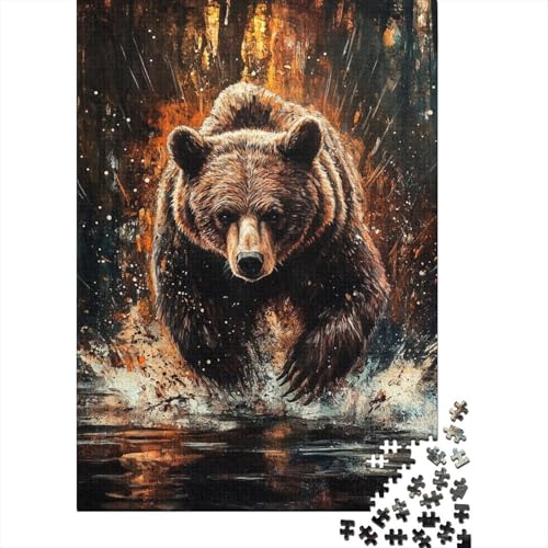 Brown Bär Puzzle 1000 Teile Schwer Puzzle Spielzeug Pädagogisches Spiel Impossible Herausforderungsspielzeug Für Erwachsene Und Kinder Ab 12 Jahren 1000pcs (75x50cm) von DOEMTY