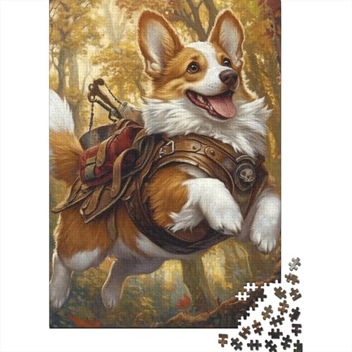 Corgi Puzzle 1000-teilige Schwer Puzzle Spielzeug Lernspiel Impossible Herausforderung Spielzeug Für Erwachsene Und Kinder Ab 12 Jahren 1000pcs (75x50cm) von DOEMTY