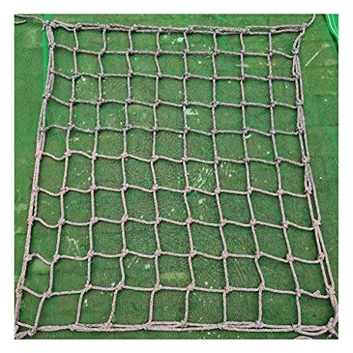 DOEMTY Kinderspielplatz Seilleiter Kletternetz Heavy Duty Netting, Outdoor Indoor Sicherheitsnetz Treppenschutzseil Großes Seil(2X4m/6.6X13.12ft) von DOEMTY
