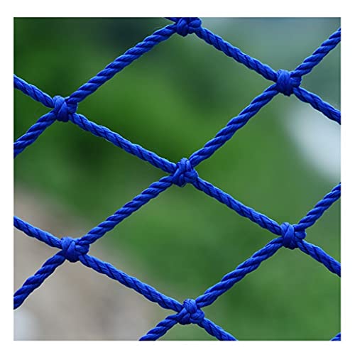 DOEMTY Seilnetz Deko Schutznetz, Kindertreppe Balkon Trampolin Schutznetz Geländer Fallschutznetz (Größe: 8 mm Seil 10cm Loch)(2X2m/6.6X6.6ft) von DOEMTY