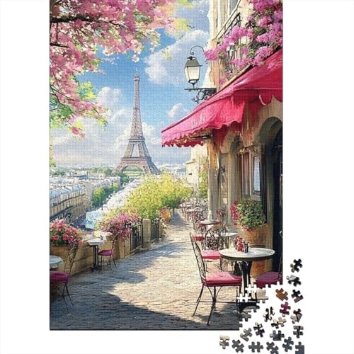 Eiffelturm Puzzle 1000-teilige Schwer Puzzle Spielzeug Pädagogisches Spiel Impossible Herausforderung Spielzeug Für Erwachsene Und Kinder Ab 12 Jahren 1000pcs (75x50cm) von DOEMTY