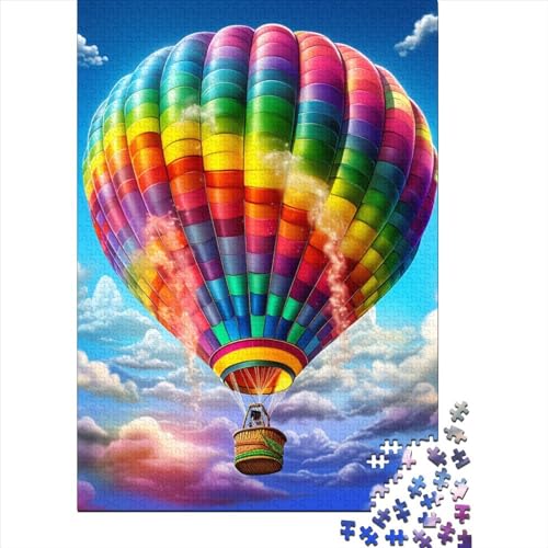 Heißluftballon Puzzle 1000-teilige Schwer Puzzle Spielzeug Lernspiel Impossible Herausforderungsspielzeug Für Erwachsene Und Kinder in Bewährter 1000pcs (75x50cm) von DOEMTY