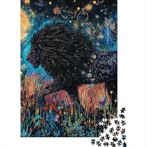 Löwe Puzzle 1000 Teile Schwer Puzzle Spielzeug Pädagogisches Spiel Impossible Herausforderung Spielzeug Für Erwachsene Und Kinder in Bewährter 1000pcs (75x50cm) von DOEMTY