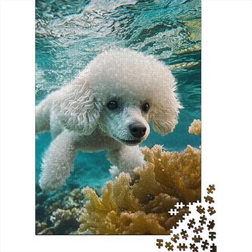 Pudel Puzzles 1000 Teile Schwer Puzzle Spielzeug Lernspiel Impossible Herausforderung Spielzeug Für Erwachsene Und Kinder Ab 12 Jahren 1000pcs (75x50cm) von DOEMTY