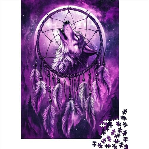 Wolf Puzzles 1000 Teile Schwer Puzzle Spielzeug Pädagogisches Spiel Impossible Herausforderungsspielzeug Für Erwachsene Und Kinder Ab 12 Jahren 1000pcs (75x50cm) von DOEMTY