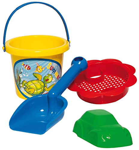 DOHÁNY Sandspielzeug Set Schaufel Eimer Förmchen Sieb Kinder Eimergarnitur 4-TLG. DOHÁNY Sandspielzeug Set Schaufel Eimer Förmchen Sieb Kinder Eimergarnitur 4-TLG. von DOHÁNY