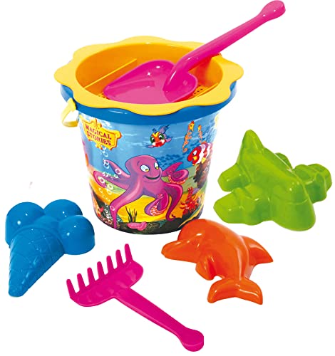 DOHÁNY Sandspielzeug Set Schaufel Rechen Eimer Förmchen Sieb IML Kinder Eimergarnitur 7-TLG. DOHÁNY Sandspielzeug Set Schaufel Rechen Eimer Förmchen Sieb IML Kinder Eimergarnitur 7-TLG. von DOHÁNY