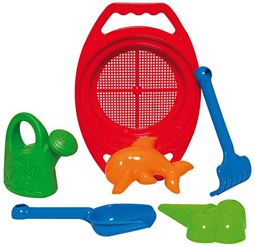 DOHÁNY Sandspielzeug Set Schaufel Rechen Förmchen Sieb Gießkanne 6-TLG. DOHÁNY Sandspielzeug Set Schaufel Rechen Förmchen Sieb Gießkanne 6-TLG. von DOHÁNY