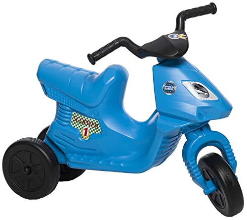 Dreirad Trike Laufrad Lauflernrad Motorroller Scooter 7 Kinder Fahrzeug (Blau) von DOHÁNY