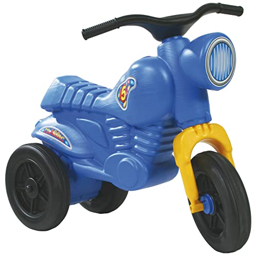 Dreirad Trike Rutscher Motorrad Classic 5 Maxi Kinder Laufrad Lauflernrad (Blau) von DOHÁNY