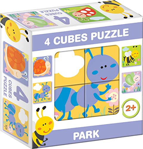Würfel Puzzle Bilderwürfel 4-TLG. Kinderpuzzle Insekten von DOHÁNY