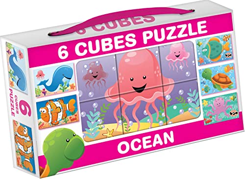 Würfel Puzzle Bilderwürfel 6-TLG. Kinderpuzzle Meer Meerestiere Ozean Würfel Puzzle Bilderwürfel 6-TLG. Kinderpuzzle Meer Meerestiere Ozean von DOHÁNY