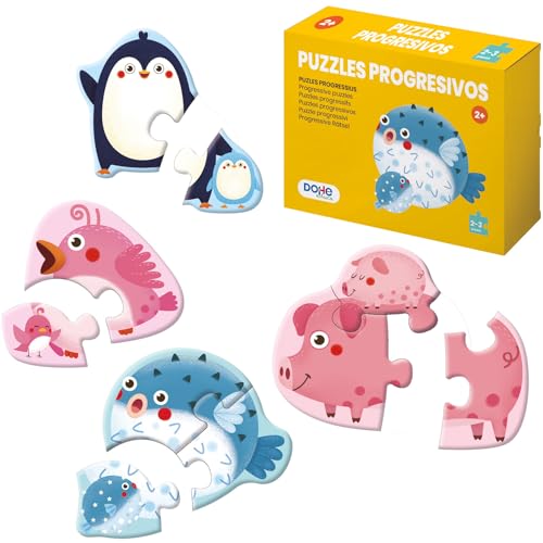 DOHE 6500 Progressive Puzzles für Kinder, Mehrfarbig, 21,5x16x4 cm DOHE 6500 Progressive Puzzles für Kinder, Mehrfarbig, 21,5x16x4 cm von DOHE