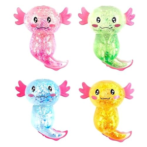 DOINEUFL 4 stück Axolotl Spielzeug, Squishy Antistress Spielzeug, Squeeze Toy Stress Toy für Erwachsene, Squeeze Ball für Party, Geburtstags DOINEUFL 4 stück Axolotl Spielzeug, Squishy Antistress Spielzeug, Squeeze Toy Stress Toy für Erwachsene, Squeeze Ball für Party, Geburtstags von DOINEUFL