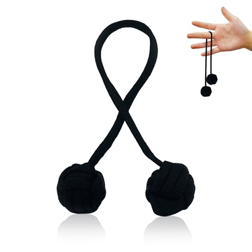 DOINEUFL Anti Stress Spielzeug Erwachsene, Begleri Fidget Toys, EDC Fidget Spinner Sensorisches Spielzeug für ADHS-Aufmerksamkeitstraining (Schwarz) von DOINEUFL