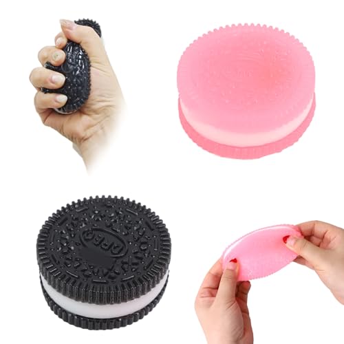 DOINEUFL Taba Squishy-Spielzeug, 2 Stück Fufu Squishy, Oreo Squishy, Keks-Stressabbau-Spielzeug, Stressspielzeug für Erwachsene, ultraweiches Dekompressions-Quetschspielzeug für Frauen und Männer DOINEUFL Taba Squishy-Spielzeug, 2 Stück Fufu Squishy, Oreo Squishy, Keks-Stressabbau-Spielzeug, Stressspielzeug für Erwachsene, ultraweiches Dekompressions-Quetschspielzeug für Frauen und Männer von DOINEUFL