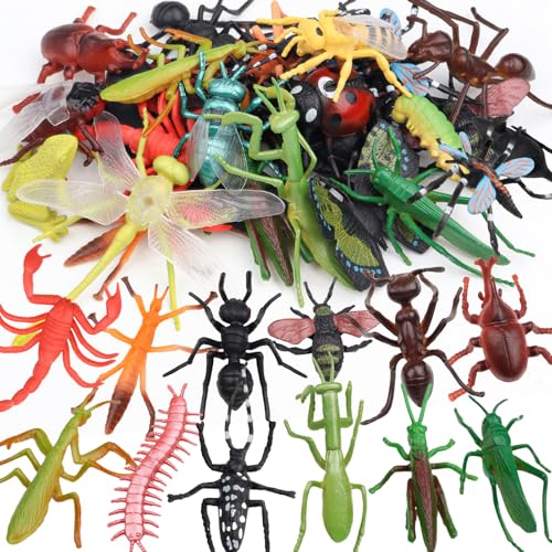 DOITEM 29 PCS Realistische Insekten Spielzeug für Kinder Set, Plastikwanzen und Insektenfiguren Spielzeug, Bugs für Kinder Bildung, Halloween und Geburtstagsgeschenke Party Favors DOITEM 29 PCS Realistische Insekten Spielzeug für Kinder Set, Plastikwanzen und Insektenfiguren Spielzeug, Bugs für Kinder Bildung, Halloween und Geburtstagsgeschenke Party Favors von DOITEM