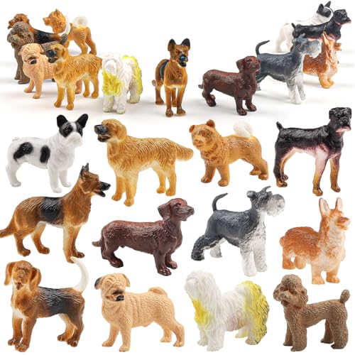 DOITEM Hundefiguren für Kinder, 12pcs Plastik Realistische Welpenfiguren, Kleiner Hundekuchen-Topper, Lernspielzeug Kuchen Topper Geburtstagsgeschenk für Kinder Kleinkinder DOITEM Hundefiguren für Kinder, 12pcs Plastik Realistische Welpenfiguren, Kleiner Hundekuchen-Topper, Lernspielzeug Kuchen Topper Geburtstagsgeschenk für Kinder Kleinkinder von DOITEM