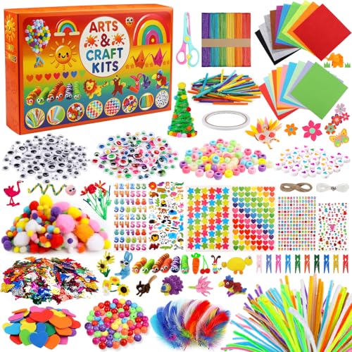 DOITEM Pfeifenreiniger Craft Supplies, 2000Pcs Kunsthandwerk Zubehör Bastelset Kinder, Bastelbedarf für Kinder Age 4-9, Scrapbooking Bastelset DOITEM Pfeifenreiniger Craft Supplies, 2000Pcs Kunsthandwerk Zubehör Bastelset Kinder, Bastelbedarf für Kinder Age 4-9, Scrapbooking Bastelset von DOITEM