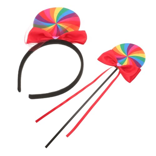 DOITOOL 1 Satz Cosplay Haarschmuck Geburtstagsstadband Regenbogen Party Zauberstab-Haarband Stirnband und Zauberstab Dekorstab kleiner Zauberstab Cosplay-Haarreifen Haarzubehör Plastik DOITOOL 1 Satz Cosplay Haarschmuck Geburtstagsstadband Regenbogen Party Zauberstab-Haarband Stirnband und Zauberstab Dekorstab kleiner Zauberstab Cosplay-Haarreifen Haarzubehör Plastik von DOITOOL