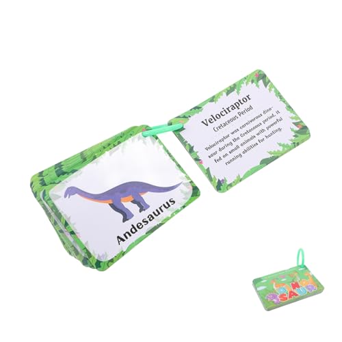 DOITOOL 1 Satz Dinosaurier -Kognitionskarte für Kleinkinder früh Kindergarten Punkt Lernen Vor Kognitive Lernkarten Karteikarten für Tiere Lernkarten für Tiere Cartoon-Lernkarten Papier DOITOOL 1 Satz Dinosaurier -Kognitionskarte für Kleinkinder früh Kindergarten Punkt Lernen Vor Kognitive Lernkarten Karteikarten für Tiere Lernkarten für Tiere Cartoon-Lernkarten Papier von DOITOOL